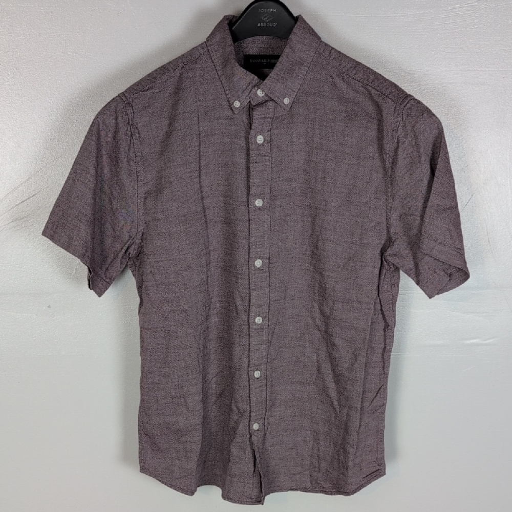 Banana Republic Factory Slim Fit Short Sleeve Button Down Shirt